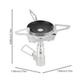 thumbnail image 2 of Raindrops Lightweight Portable Tent Stove Stainless Steel Camping Stove for Bbq and Heating Use, 2 of 8