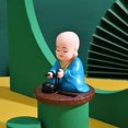 thumbnail image 3 of Monje de juguete con la cabeza que asiente con la cabeza No se requiere batería Juguete solar de columpio automático B Gloria Figura de baile muñeca, 3 of 9