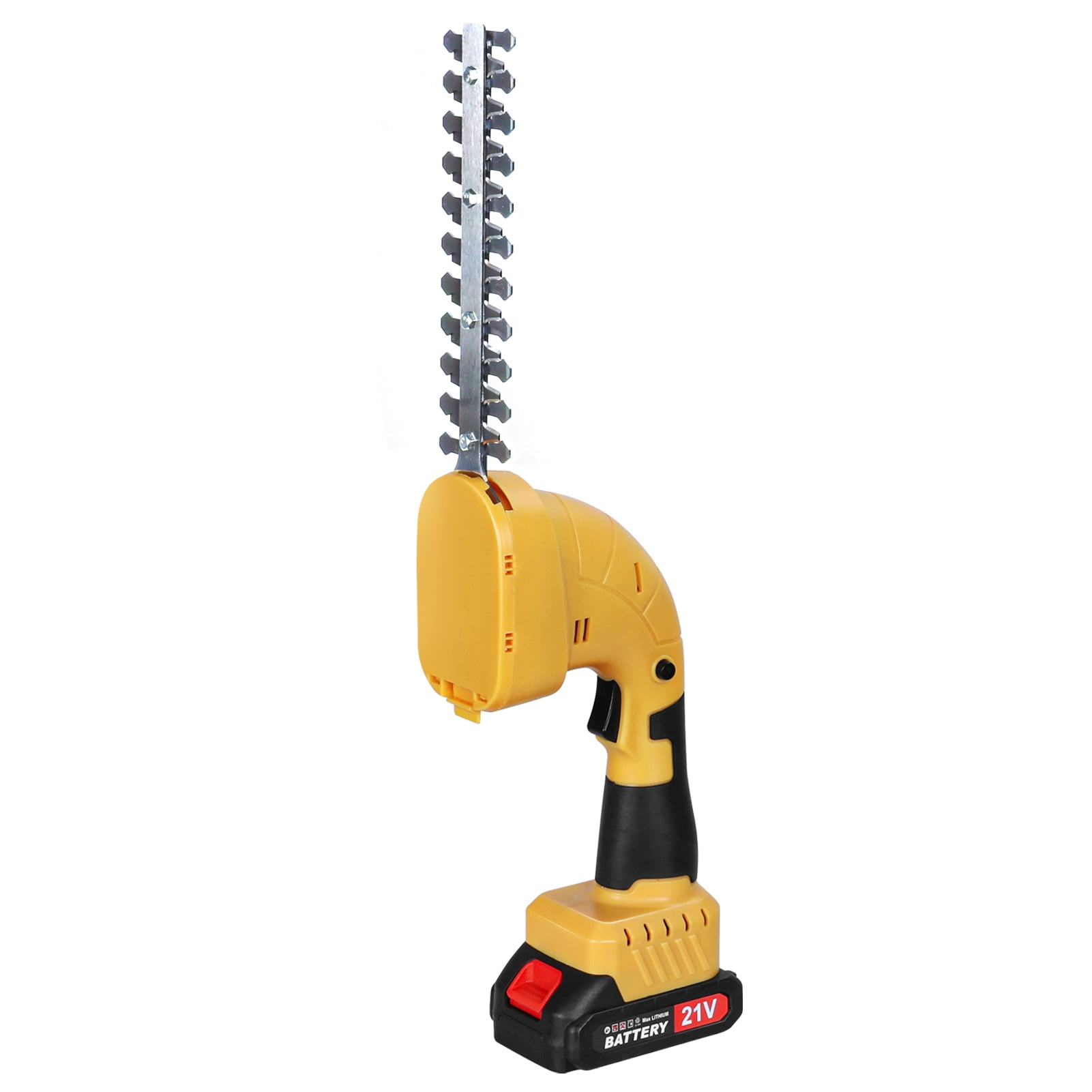 Thehsnt 21V Pole Hedge Trimmer, 2 in 1 Pole Mini Hedge Trimmer & Grass Shear, Electric Hedge Trimmer with Extension Pole, Cordless Hedge Trimmer with Battery And Charger