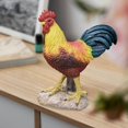 thumbnail image 4 of Estatua de gallo, decoración de gallo de simulación, de Animal para oficina en trasero Soporte L Gloria Estatua de gallo, 4 of 7