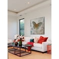 thumbnail image 6 of Marmont Hill "Blue Linen Butterfly" Painting Print on Canvas, 6 of 7