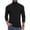 Black, variant on LEKWK Turtleneck T-Shirts for men Long Sleeve Casual Basic Pullover Sweaters Slim Fit Thermal Tops Lightweight Activewear for Fall Winter Layering Everyday Use Wine M