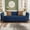 Blue(3-Seater), variant on Luxury Retro Velvet Sofa Couch for Living Room, 40" Comfy Upholstered Armchair with Gold Metal Legs and Pillow, Curved Sectional Sofa Chair for Bedroom Office Apartment Green