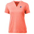 thumbnail image 2 of Women's Cutter & Buck Heather Orange Boise State Broncos Forge Blade V-Neck Top, 2 of 3