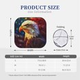 thumbnail image 3 of Bingfone Geometric American Bald Eagle Windshield Sun Shade 2-Piece Foldable Car Front Window Sunshade for Most Sedans SUV Truck - Large, 3 of 7