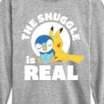 thumbnail image 3 of Pokémon - The Snuggle Is Real Pikachu And Piplup - Youth Long Sleeve Graphic T-Shirt, 3 of 5
