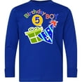 thumbnail image 3 of Inktastic Birthday Boy 5th Birthday Long Sleeve Youth T-Shirt, 3 of 5