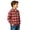 Z6-Red-kids casual button down shirt, variant on Xcmzpl Boys Plaid Button Down Shirt Long Sleeve Lightweight Flannel Checkered Dress Shirts with Chest Pocket 2-15 Years