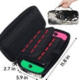 thumbnail image 3 of Herdesigns Floral Black White Carry Case Compatible with Nintendo Switch 2, with 20 Game Card Slots, Flowers Portable Travel Carrying Case Pouch for Accessories & Games, 3 of 8