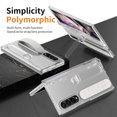 thumbnail image 6 of Rugged Phone Case for Samsung Galaxy Z Fold 3, Heavy Duty Shockproof Camera Lens Protection Hand Strap Kickstand Anti-Slip Drop Protective Case Cover for Samsung Galaxy Z Fold 3, Clear, 6 of 7