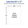 thumbnail image 6 of Avery Shipping Labels, 8.5" x 11", White, 25 Labels (8165), 6 of 10