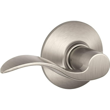 Schlage Lock Company 01366003419 Schlage F10VACC619 Accent Passage Lever, Satin Nickel, 1 Pack,