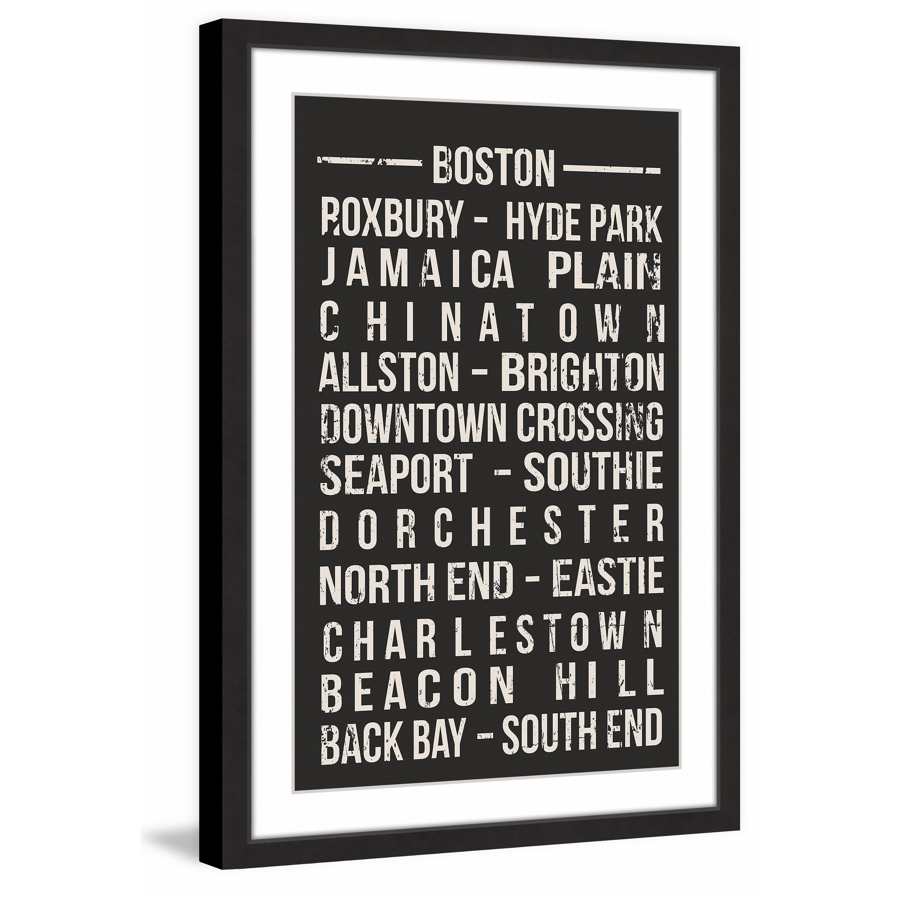 "Famous Boston" Framed Painting Print