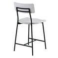 thumbnail image 6 of Comfort Pointe Bari 24.25" Metal/Wood Counter Stool in Whitewash/Black, 6 of 10