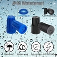 thumbnail image 3 of 50PCS Waterproof Wire Electrical Connectors, Outdoor Seal Electrical Twist Nuts Caps Cable Terminal Connector for Landscape Light, Irrigation Valves, Wet Location Installation, 22AWG-12AWG, Blue&Blac, 3 of 6