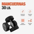 thumbnail image 3 of Par De Mancuernas Redondas Altera  PAR-MBN Altera De Acero Y Forro De Neopreno 2 Pz De 30 Lb, 3 of 6