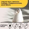 thumbnail image 4 of Milk Frother Bean Envy portátil eléctrico para café blanco, 4 of 9