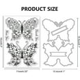 thumbnail image 6 of Butterfly Flowers Clear Stamps and Cutting Dies Butterfly Florals Silicone Clear Stamps Cards and Metal Die Cuts for DIY Card Making and DIY Embossing Scrapbooking, 6 of 7