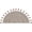 Beige, variant on Savi Home Cotton Boho Half Circle Bath Mat, Sage Green, 22" x 36"