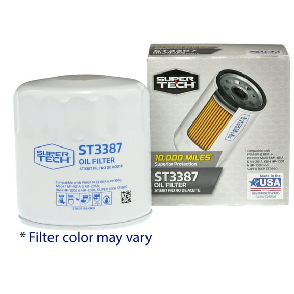 Super Tech ST3387 10K Mile Spin-On Motor Oil Filter Fits GM and Isuzu Fits select: 1988-2000 CHEVROLET GMT-400, 1995-2000 CHEVROLET TAHOE
