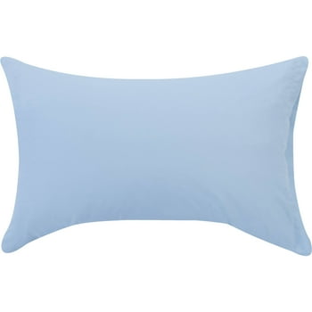 Mainstays Basics Microfiber Value Pillowcase, Standard, Blue, 1 Piece