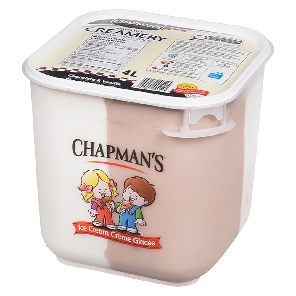 Chapman's Markdale Creamery Chocolate & Vanilla Checkerboard Ice Cream in a Tub