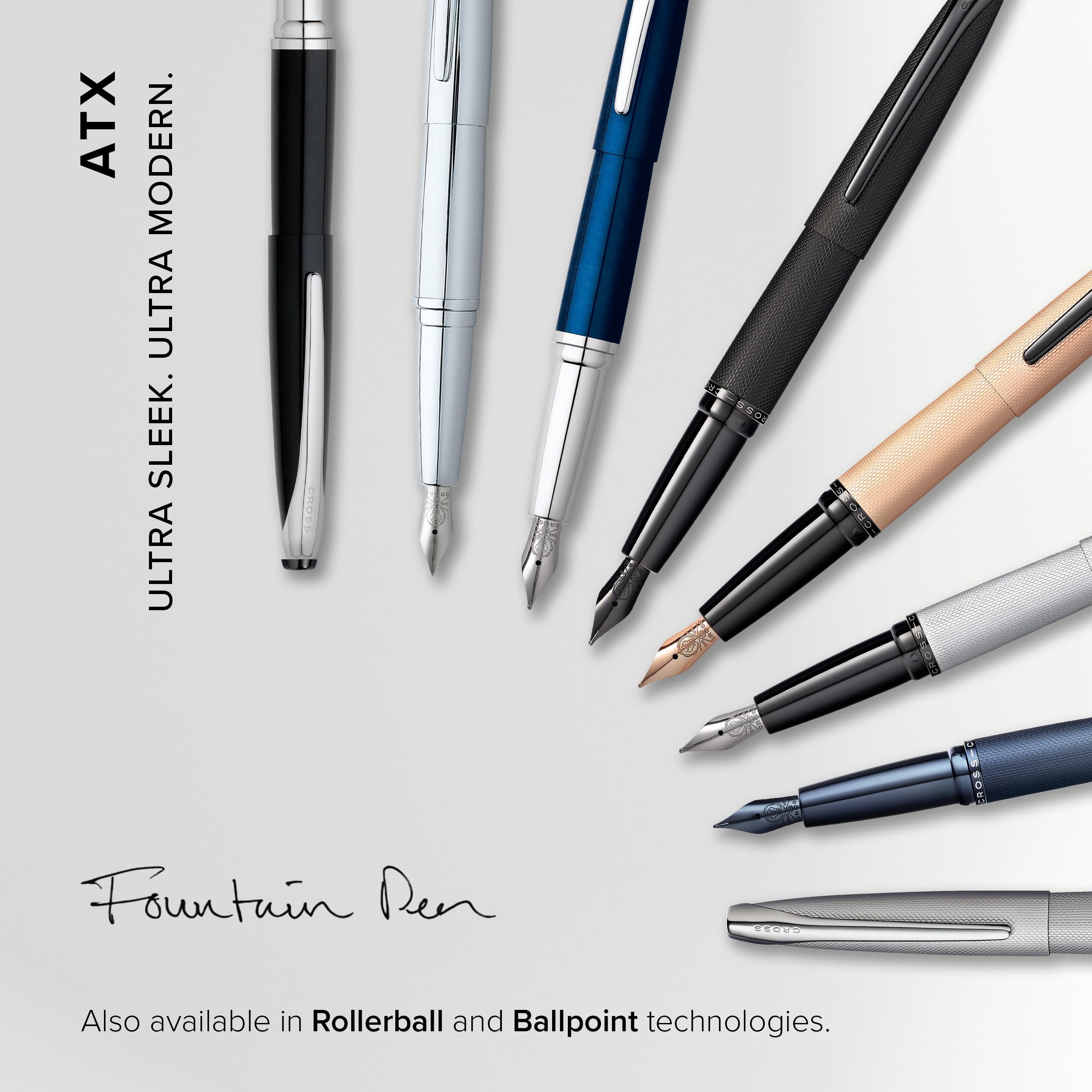Cross ATX Basalt Black Fine Nib Fountain Pen