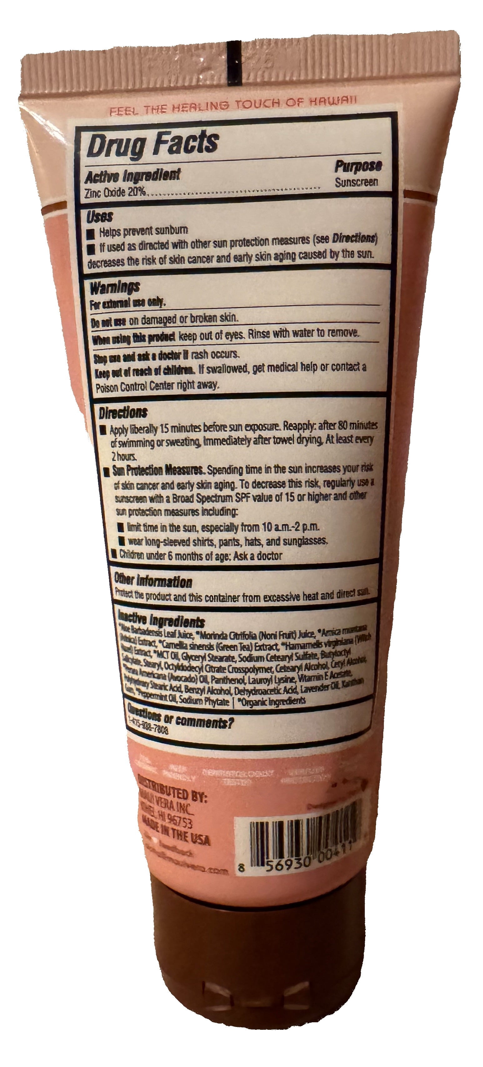 Maui Vera SPF 30 Reef-Friendly Mineral Sunscreen