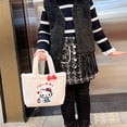 thumbnail image 4 of Bolso de mano Kawaii Sanrio Plush Hello Kitty Things Kuromi Cinnamoroll, bolsa de felpa con peluches en el interior, muñeca Kawaii, regalo de cumpleaños para niña, 4 of 4