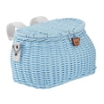 thumbnail image 1 of Kids Bike Basket Front Decoration Accessories Storage Basket Portable Detachable Blue, 1 of 9