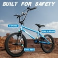 thumbnail image 5 of XJD Freestyle BMX Bike for Teen Beginner 8-12 Years Old Kids,20 Inch Kids Bike with Hi-Ten Steel Frame, U-brake and Hand-brake levers, 5 of 7