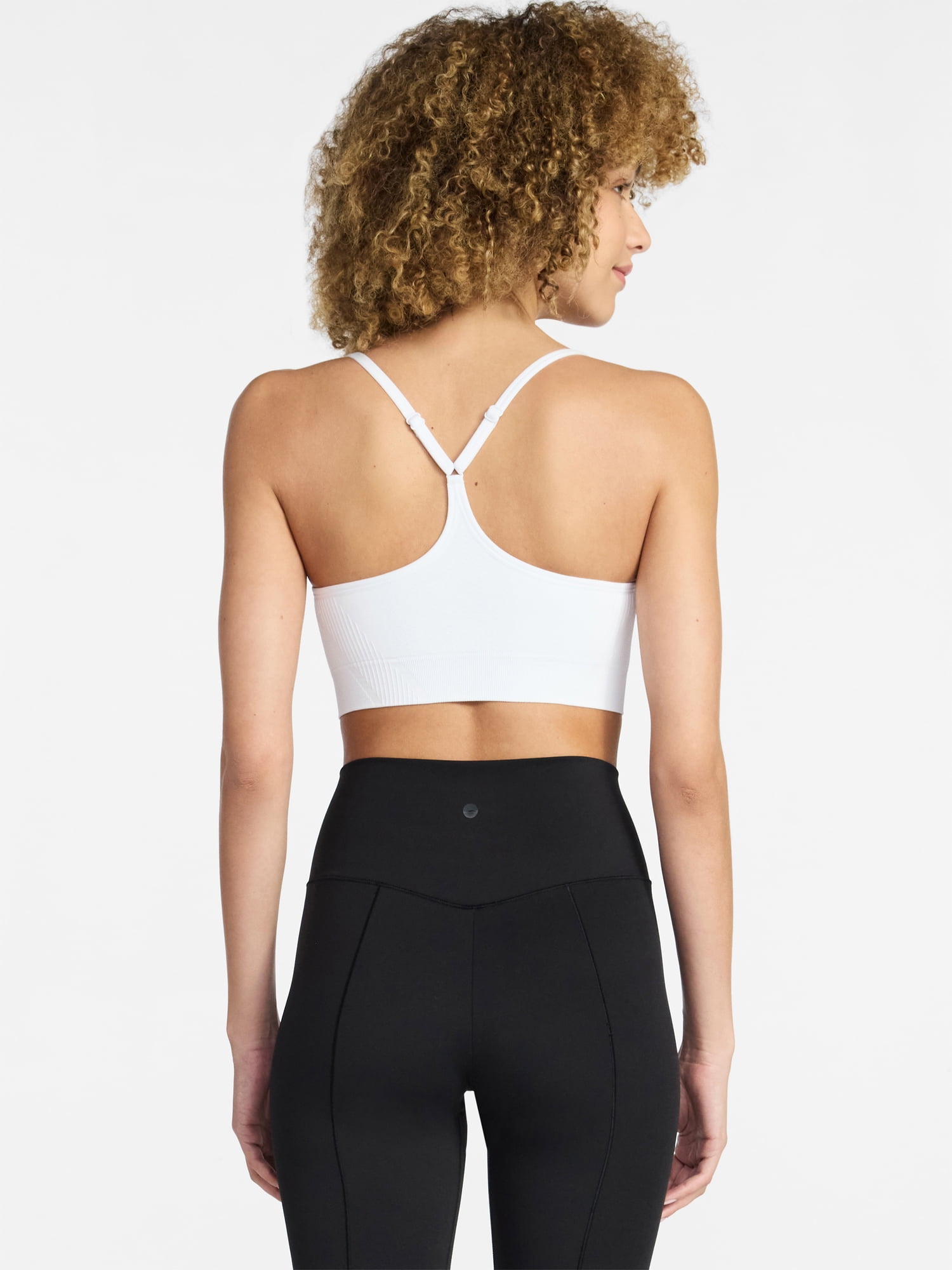 Avia Women's Low Support Seamless Textured Cami Sports Bra, Sizes XS-XXXL
