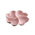thumbnail image 2 of Plateau à Collation en Forme de Cœur avec 6 Compartiments - Plat de Service en Paille de Blé pour Bonbons, Noix et Fruits - Plat de Réception pour Fêtes et Jours Fériés, 2 of 6
