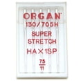 thumbnail image 3 of Pack of 5 Organ HAX1SP Super Stretch Needles for Home Sewing Machine-Size 11, 3 of 5