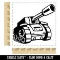 thumbnail image 2 of Cartoon Military Army Tank Square Rubber Stamp Stamping Scrapbooking Crafting - Medium 1.75in, 2 of 7