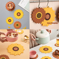 thumbnail image 5 of PVC Sunflower Hot Pot Holder Hot Pads for Table and Countertop, for Pots & Hot Dish, Non Slip Coasters, 5 of 5