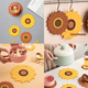 thumbnail image 5 of Almohadillas calientes para mesa y encimera, soporte para ollas calientes de girasol de PVC, para ollas y platos calientes, posavasos antideslizantes, 5 of 5