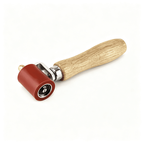 KASIU Silicone Seam Roller, High Temperature Resistant Silicon Seam Hand Pressure Roller Welding Tool, Wallpaper Seam Roller 40Mm, Red