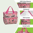 thumbnail image 4 of Garden Tool Bag,Shiba Inu Dog and Flower Floral Garden Tool Organizer,Garden Gifts,Waterproof Multi-Pocket Garden Tool Storage 11.8x5.5x11.4 Inch(Tools NOT Included), 4 of 6