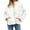 White, variant on Women's Oversized Lightweight Down Coat Long Sleeve Zip Packable Short Puffer Jackets