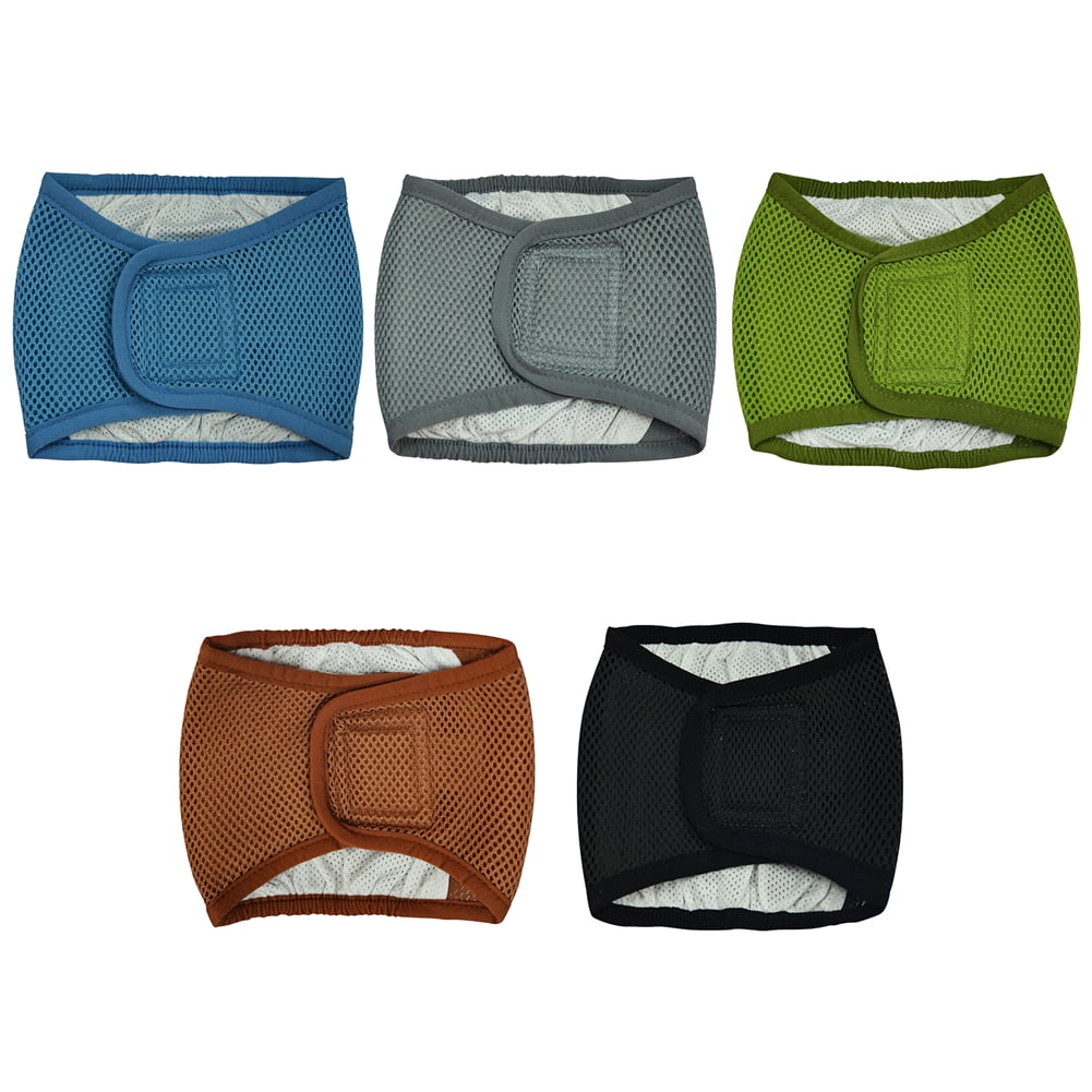 3pcs/5pcs, Male Dog Diapers, High Absorbing Dog Belly Bands for Male Dogs, Washable Reusable Dog Male Wraps