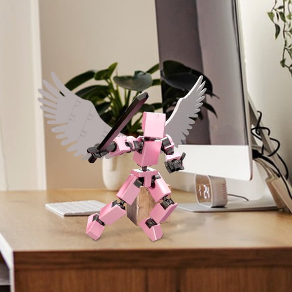 Action Figure under $5! CQCYD Multi-Joint Action Figure, 3D Printed DIY Articulated Doll, Movable Joint Human Model for Kids, Customizable Poseable Figure