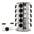 Kamenstein 20Jar Stainless Steel Spice Rack, Unfilled