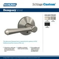 thumbnail image 6 of Schlage Fc172-Dmp-Rwd Custom Dempsey Non-Turning Two-Sided Dummy Door Lever Set - Black, 6 of 7
