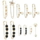 thumbnail image 1 of 11 Uds. Broche de perlas de imitación, Clips de ajuste para suéter, broche de perlas artificiales, pretina de seguridad, 1 of 6