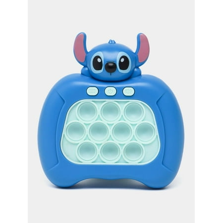 Stitch Pop Push it Game Controller Sensory Fidget Toy Electronic Whack Mole Blue, Auditory Sensory Toy