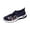 Blue, variant on DSJLMQ Women's F𝗅oral Embroidered Shoes Breathable Knit Shoes Soft Sole Mesh Sneaker S𝗅ip On Comfort L𝗈afers Adjustable Strap Walking Tennis Non-S𝗅ip Casual Sneaker