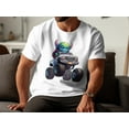 thumbnail image 3 of Cute Alien Driving Monster Truck UFO Gift for Men Women Kids T-Shirt UFO Alien Truck Driver Birthday Holiday Presents Tshirt, 3 of 10