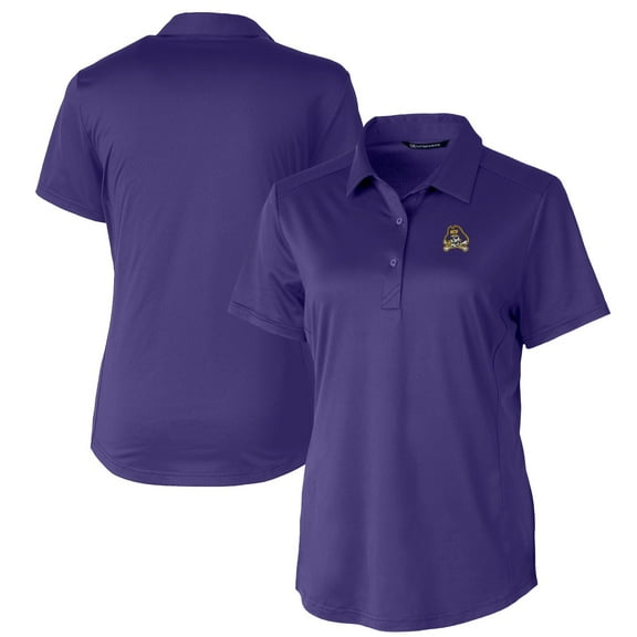 Women's Cutter & Buck Purple ECU Pirates Prospect Textured Stretch Polo