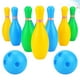 thumbnail image 3 of GOOHOCHY Juego de 12 bolas de bolos para niños, divertidas bolas, juguetes interactivos para niños y padres, juguetes deportivos para niños (18 cm, 10 bolas y 2 bolas), 3 of 7